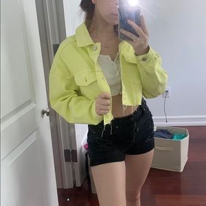 BIRGHT YELLOW DENIM JACKET